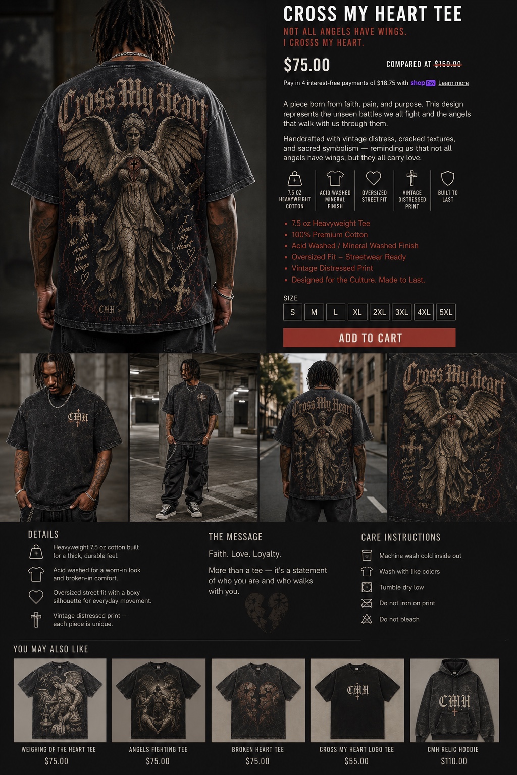 Cross My Heart — Not All Angels Have Wings — Product Study