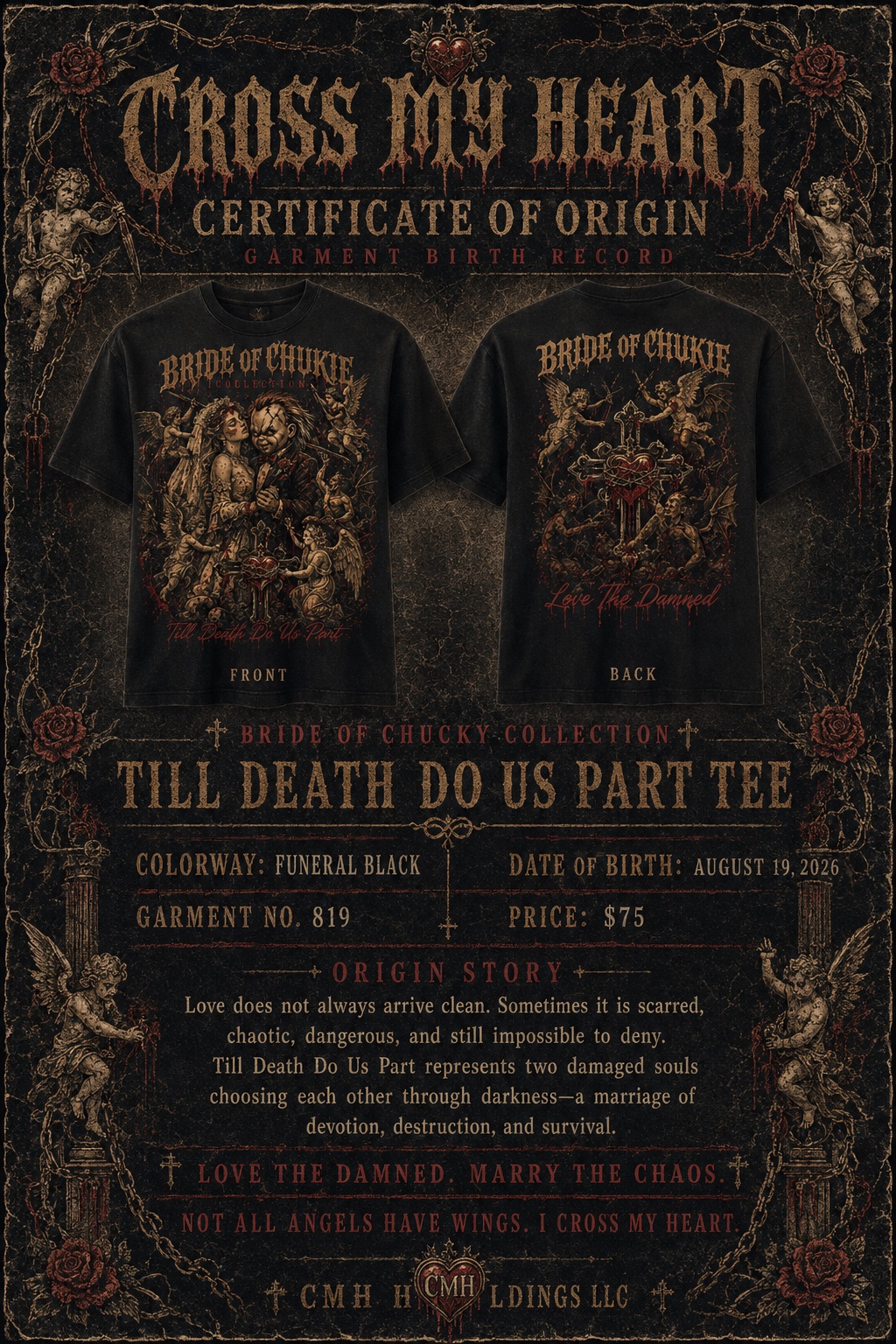 Cross My Heart — Till Death Do Us Part Tee
