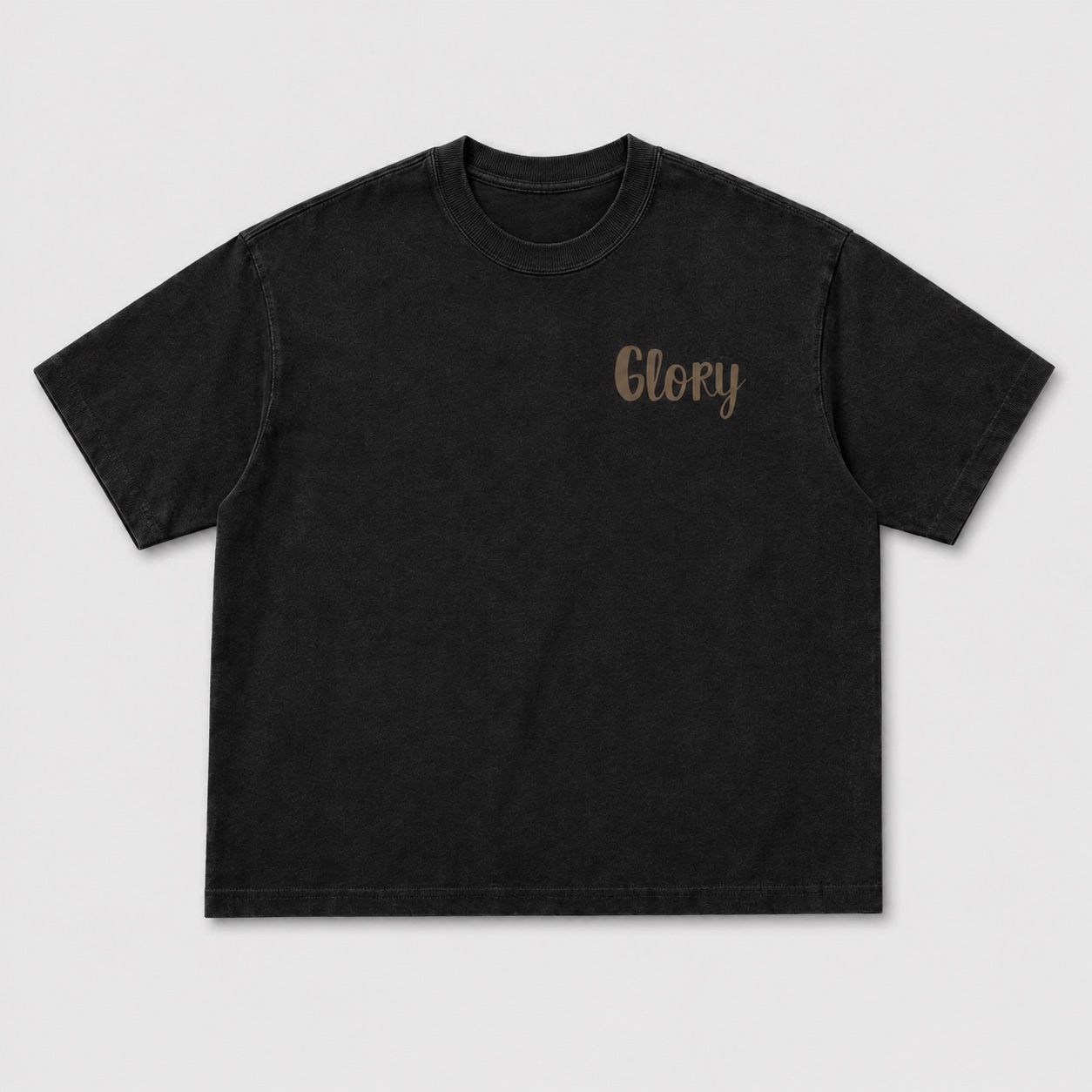 Cross My Heart — Glory Tee — Black Front